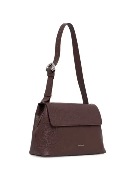 Geantă shopper Coccinelle din piele maro