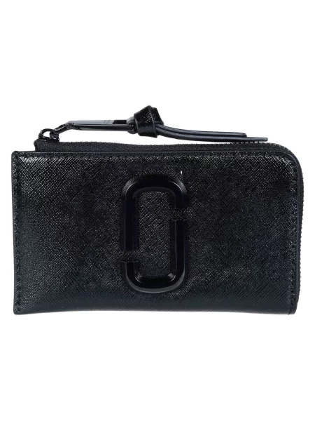 Portfel Marc Jacobs skórzany czarny