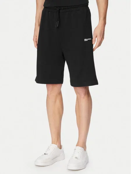 Karl Lagerfeld Jeans Джинсові шорти Straight Leg чорний