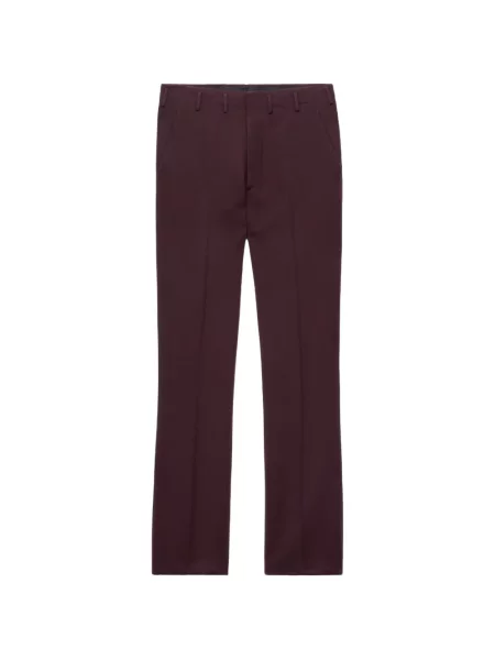 Pantaloni Prada de lână violet