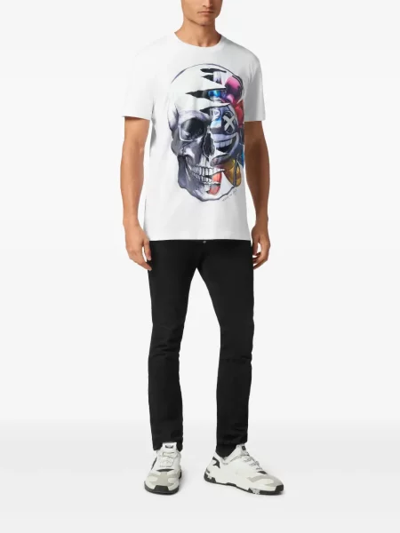 Tricou Philipp Plein alb