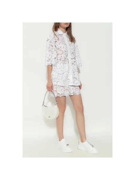 Spódnica Michael Kors koronkowa biała
