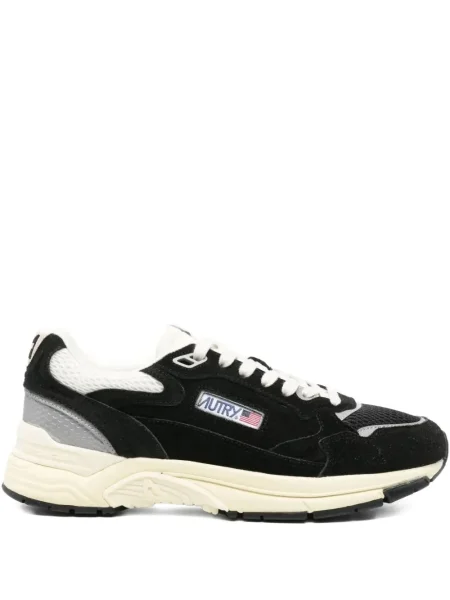 Sneakerși Autry cu șireturi din dantelă negru