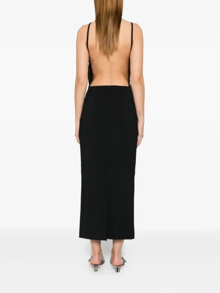 Rochie Róhe cu gât halter de costum negru