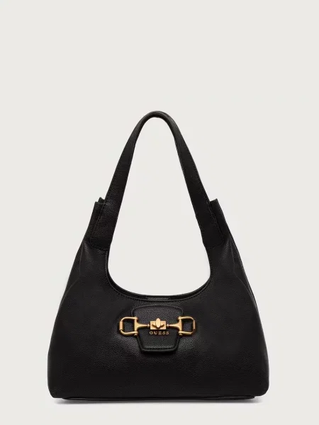 Geanta hobo Guess negru