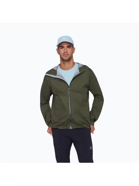 Geacă împotriva vântului pentru bărbați Mammut Ducan HS Hooded dark mesh