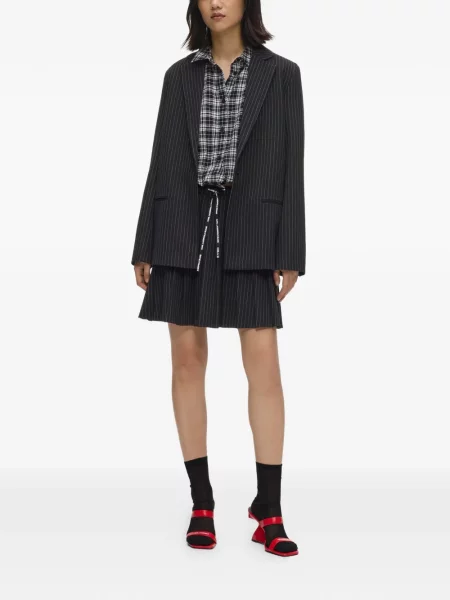 Fustă din denim Karl Lagerfeld Jeans negru