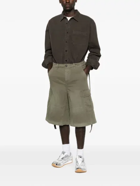 Pantaloni scurți cargo Fendi verde