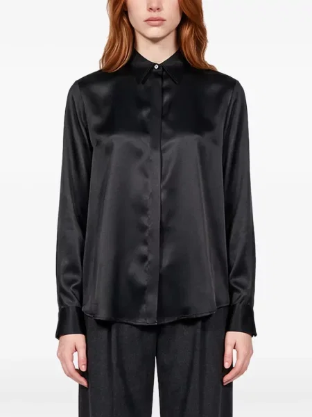 Cămașă Antonelli din satin negru