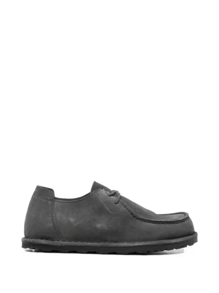 Pantofi loafer Birkenstock cu șireturi din dantelă gri