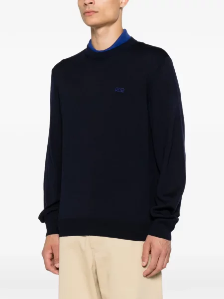 Pulover Loewe cu broderie albastru