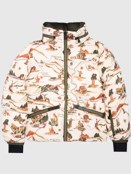 Детский пуховик Moncler Grenoble Enfant бежевый