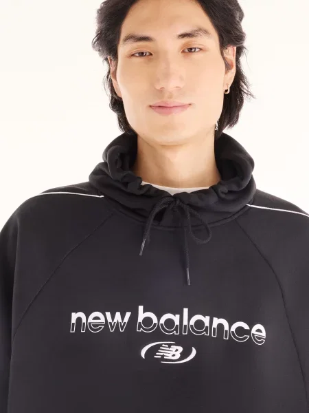 Флісове худі New Balance чорне