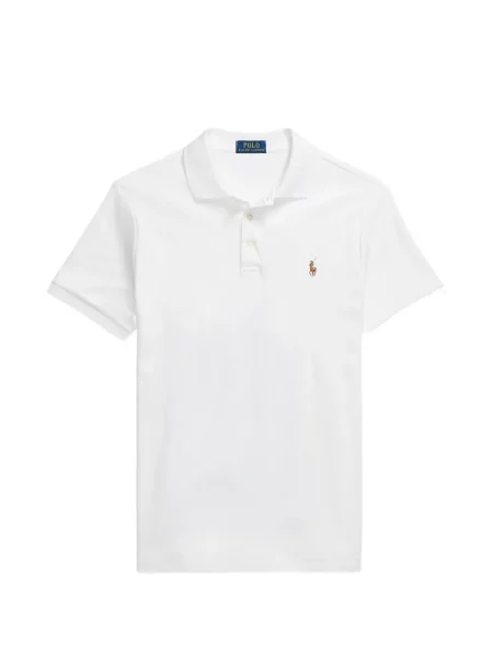 Tricou polo Polo Ralph Lauren cu autograf cu 5 buzunare în carouri gri