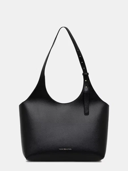 Shopperka Tommy Hilfiger z autografem czarna