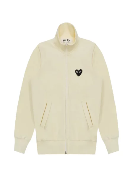 Hanorac cu fermoar Comme Des Garcons Play cu motiv cu inimi
