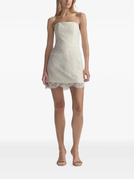 Haljina A.l.c. s čipkom bez bretela bijela