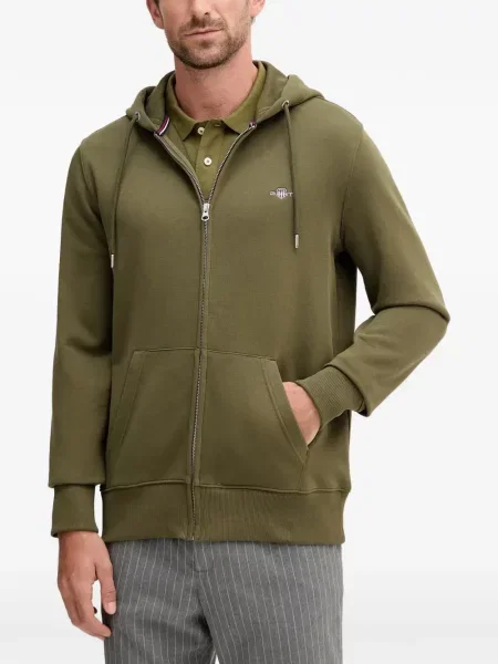 Hanorac cu glugă Gant verde