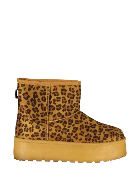 Cizme scurte Laura Biagiotti cu platformă cu imagine cu model leopard