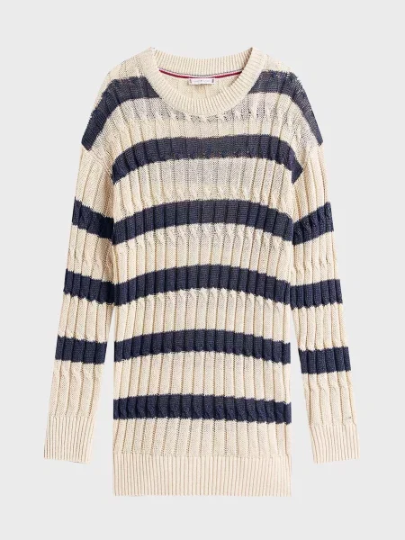 Лляний смугастий светр Tommy Hilfiger
