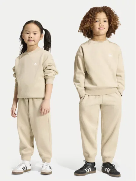Adidas Анцуг Loose Crew Jogger Set бежов