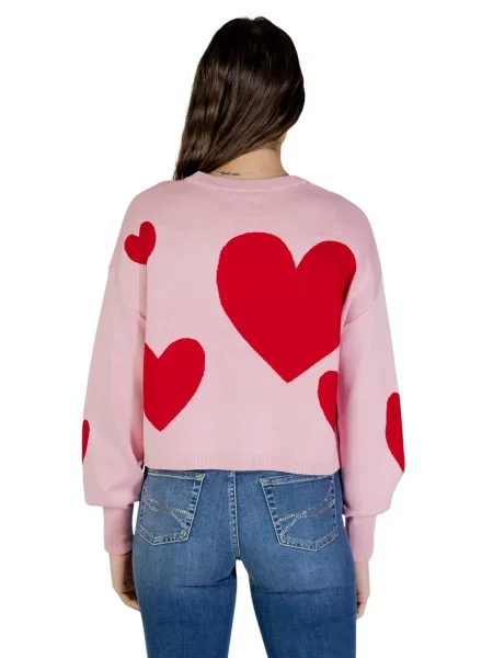 ONLY Pulover ONLMONTANA svetlo / ognjeno rdeča roza
