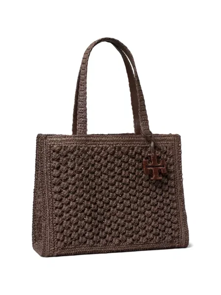 Shopper kabelka Tory Burch hnědá