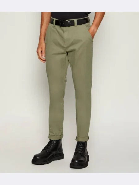 Tommy Jeans Pantaloni chino Austin verde