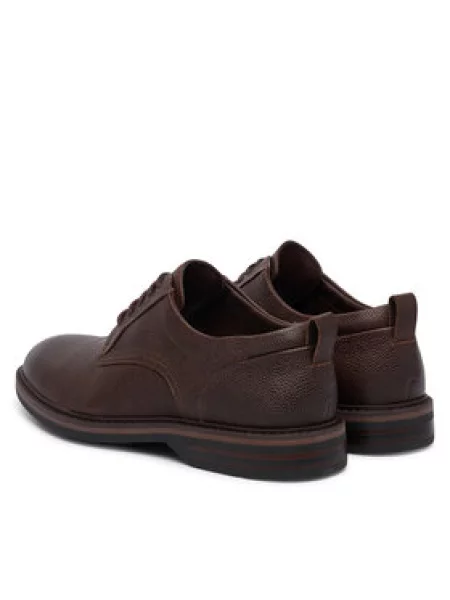 Clarks Nizki čevlji Aldwin 2 Derby rjava