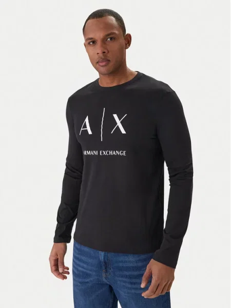 Armani Exchange Marškinėliai Tamsiai mėlyna
