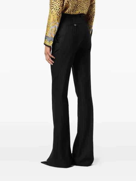 Pantaloni Versace cu dungi negru