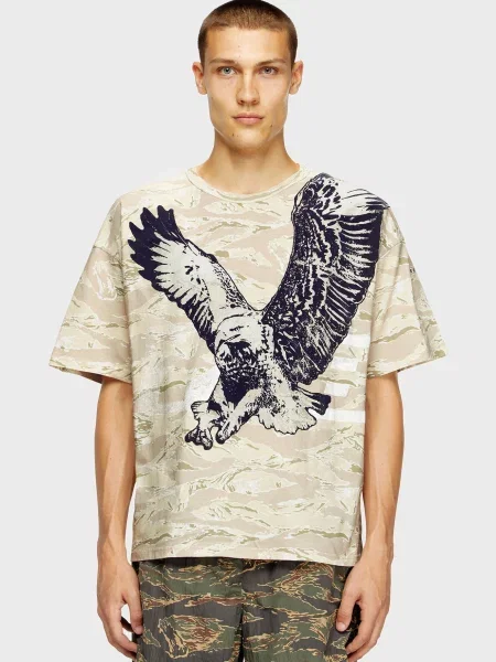 Футболка Diesel бежевая