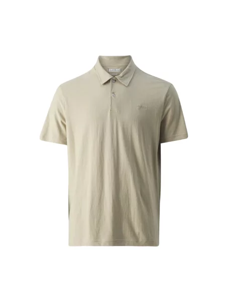 Koszulka polo Guess beżowa