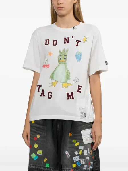 Tricou Maison Mihara Yasuhiro cu imagine alb
