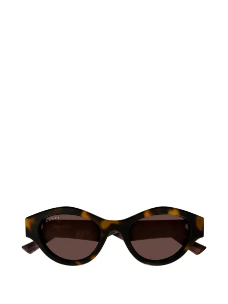Ochelari de soare Gucci Eyewear cu imprimeu geometric maro