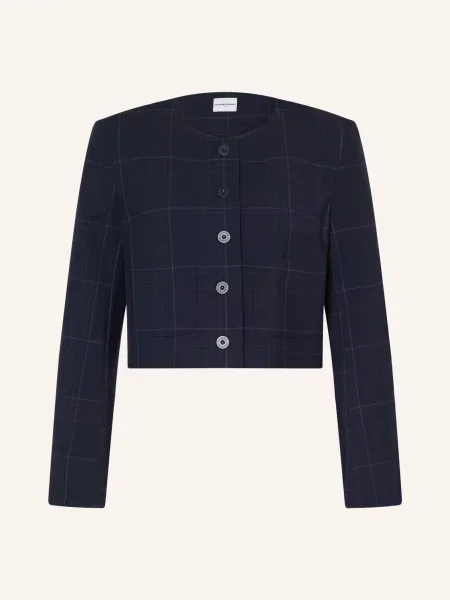 Claudie Pierlot Kurtka Pudełkowa blau granatowa