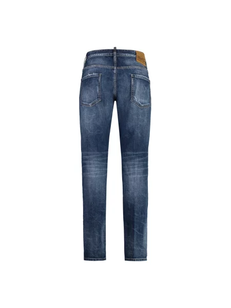 Skinny jeansy Dsquared2 niebieskie