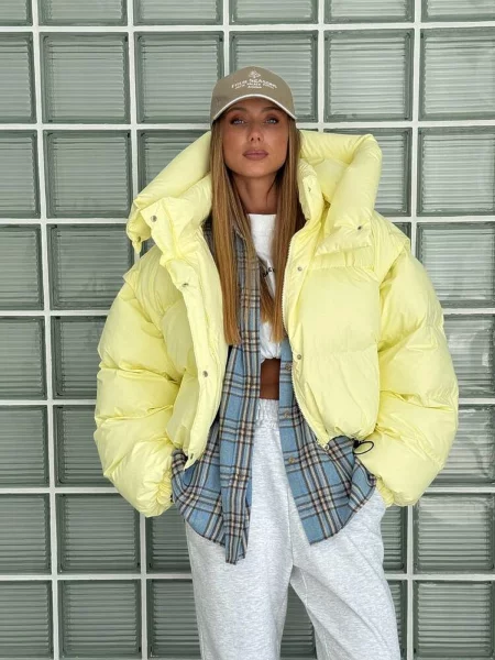 Зимова куртка Milirud нейлон/поліестер жовтий