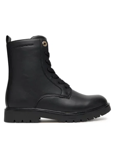 Turistická obuv Tommy Hilfiger Lace-Up Bootie D černá