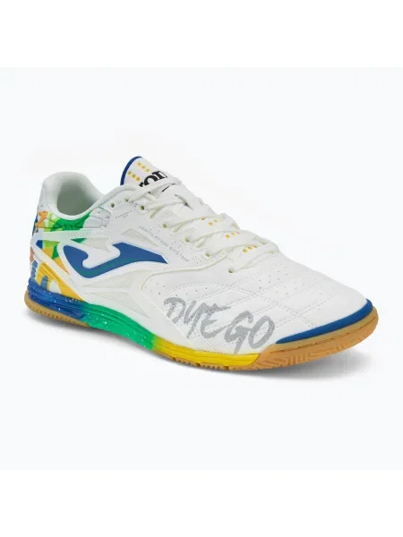 Încălțăminte de fotbal pentru bărbați Joma IN white/royal blue alb