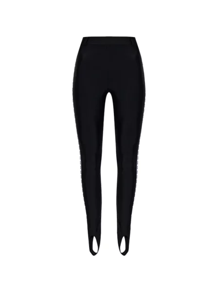 Leggings Moschino cu autograf negru