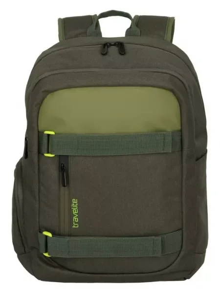 Travelite Pathway Backpack Strap Olive Hátizsák Zöld