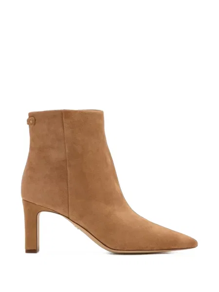 Cizme scurte Sam Edelman din piele de căprioară maro