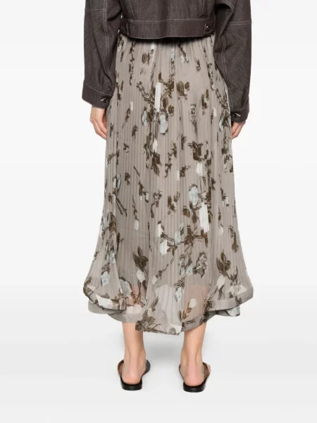 Fustă P.a.r.o.s.h. cu model floral cu imagine gri