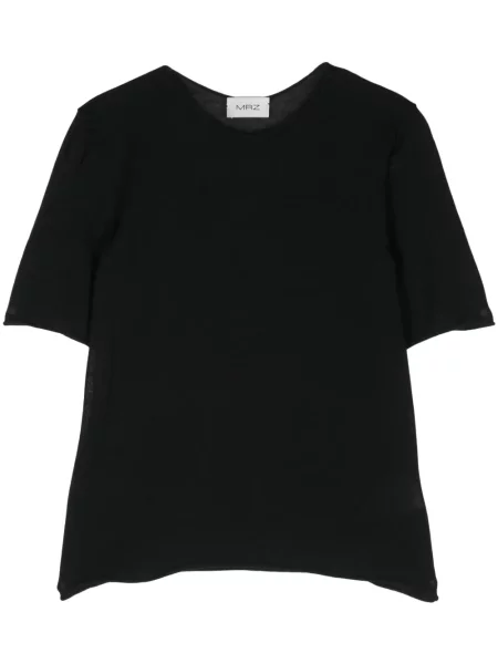 Top Mrz prążkowany czarny