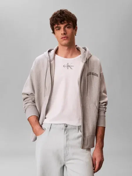 Polo Calvin Klein Jeans alb