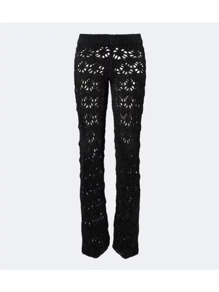 Pantaloni Alanui tricotate negru
