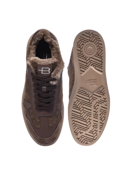 Sneakersy Baldinini skórzane brązowe
