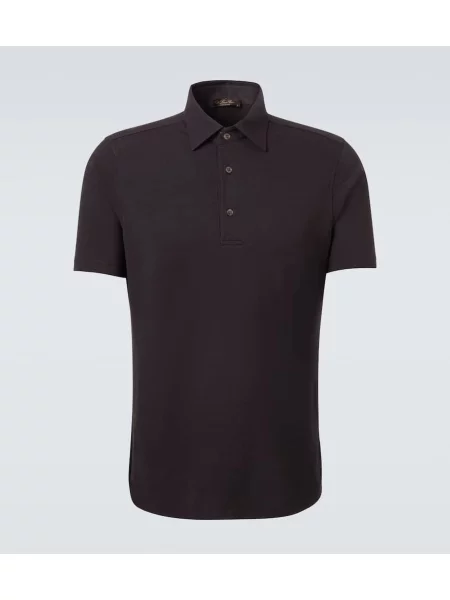 Поло тениска Loro Piana кафяво