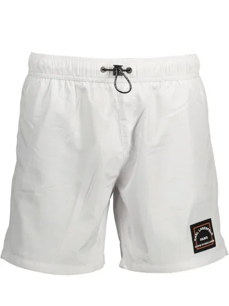 Plavalne hlačke Karl Lagerfeld Beachwear bela
